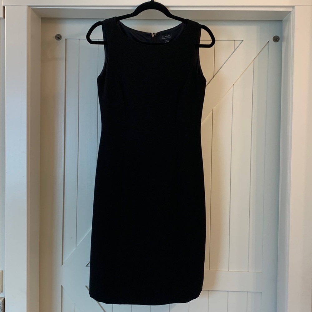 Tahari black A-line dress
